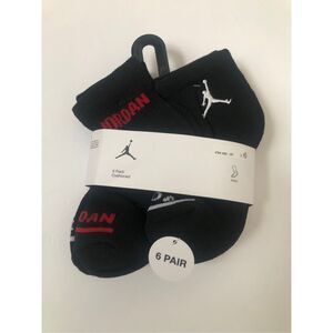 Jordan Boys Cushioned Ankle Socks 6 pack size 10C-3Y